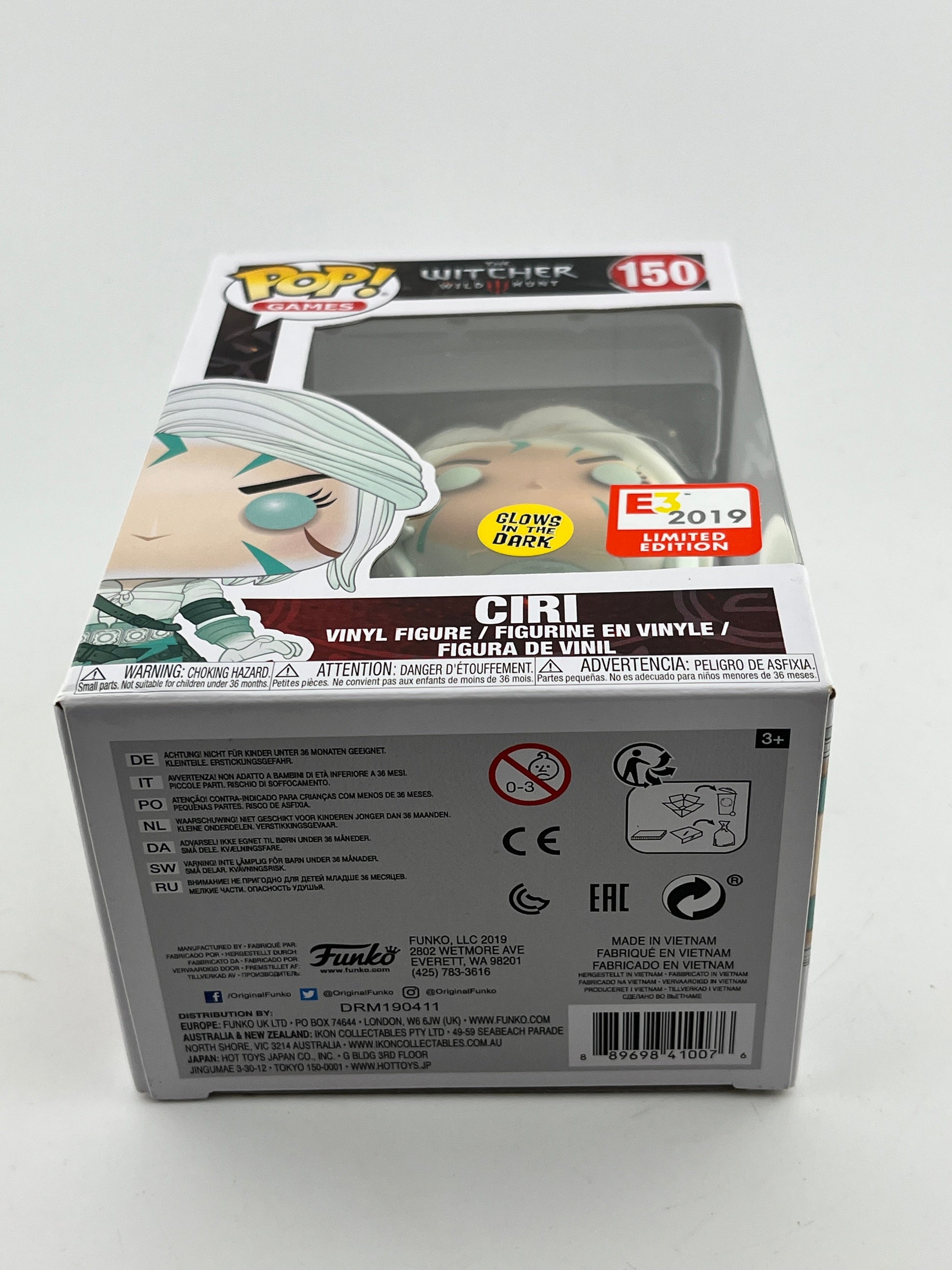Funko POP! Games The Witcher - Ciri #150 - Glow Limited Edition FRENLY BRICKS - Open 7 Days