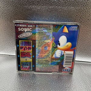 Sonic CD Sega Mega CD RARE Game Used Tested & Working PAL CIB Complete FRENLY BRICKS - Open 7 Days