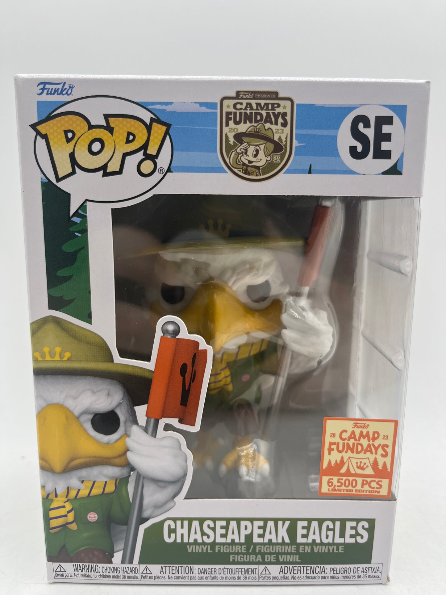 Funko Pop! Vinyl: Camp Fundays 2023 Chaseapeak Eagles 6500 Pcs Special Edition