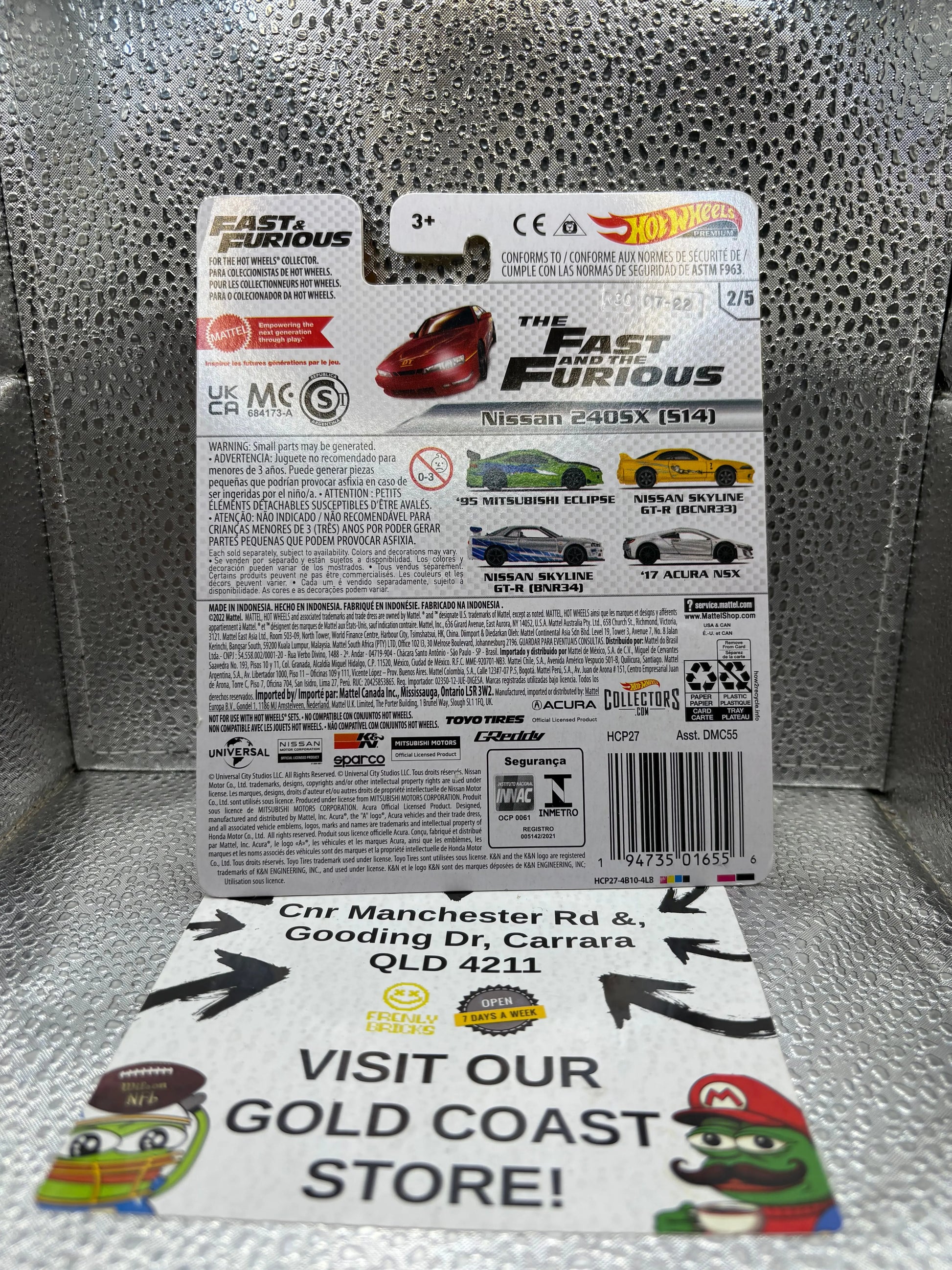 Hotwheels Nissan 240SX (514) FRENLY BRICKS - Open 7 Days