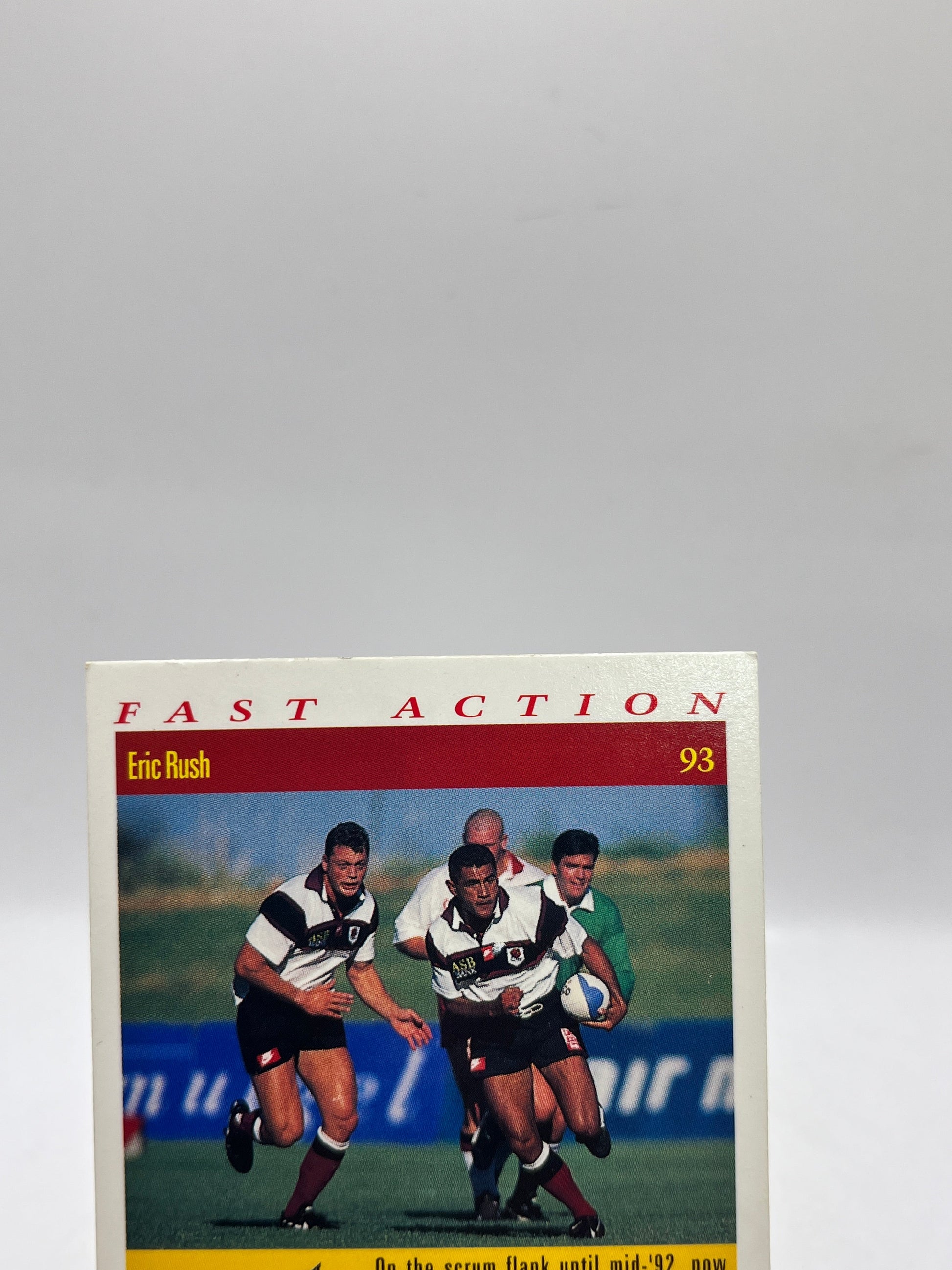 Fast Action Eric Rush Autograph - Rugby Superstars NZ Rugby Union #93 FRENLY BRICKS - Open 7 Days