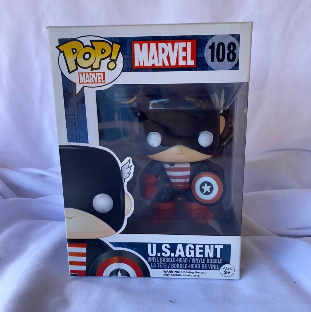 Funko POP! U.S Agent #108 - FRENLY BRICKS - Open 7 Days