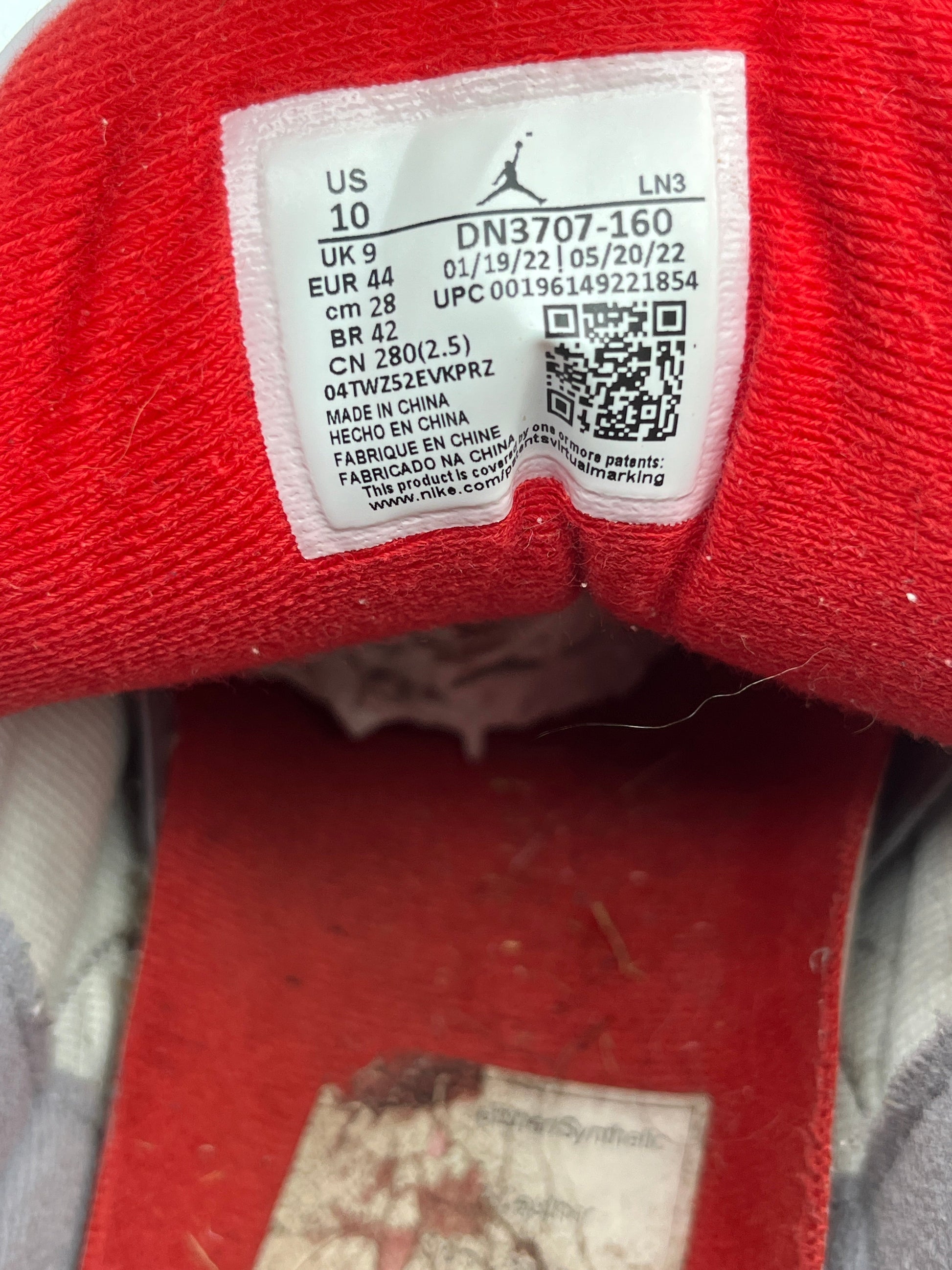 Size 10 Men’s- Nike Jordan 3 Retro Fire Red 2022 DN3707-160 Used FRENLY BRICKS - Open 7 Days