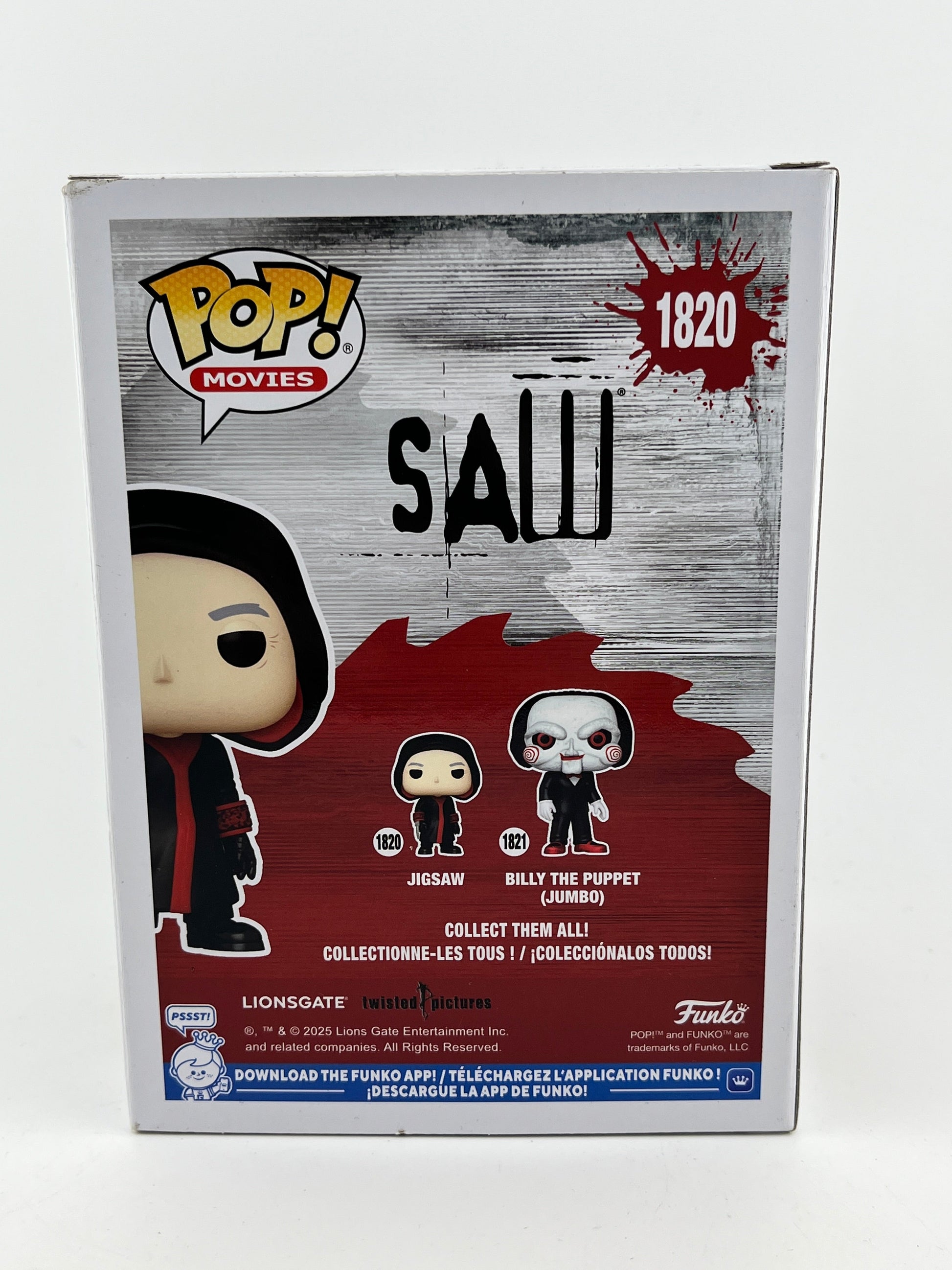 Funko POP! Movies Saw - Jigsaw #1820 - Vinyl Collectable FRENLY BRICKS - Open 7 Days