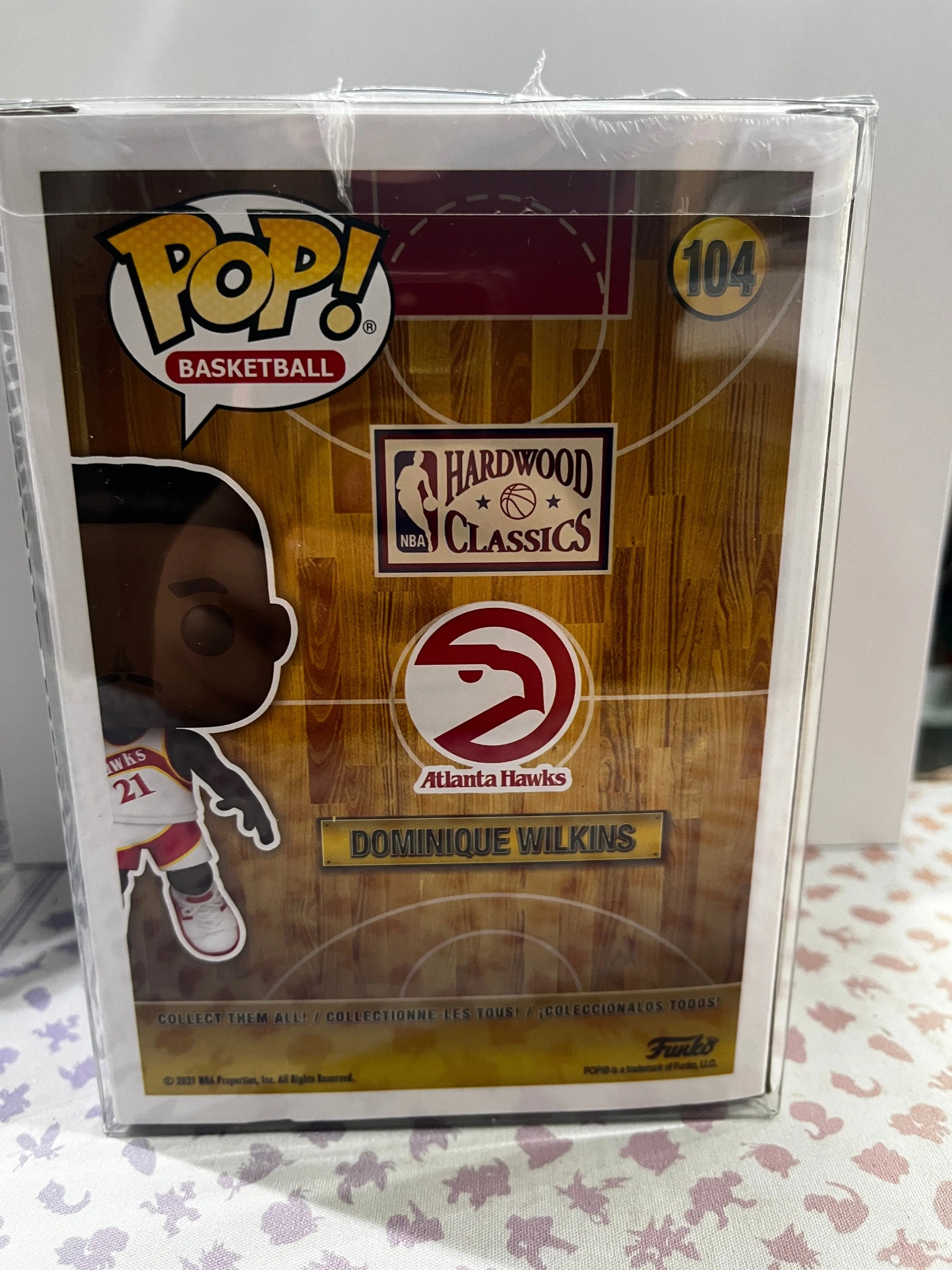 Funko Pop Vinyl Basketball Atlanta Hawks Dominique Wilkins #104 FRENLY BRICKS - Open 7 Days