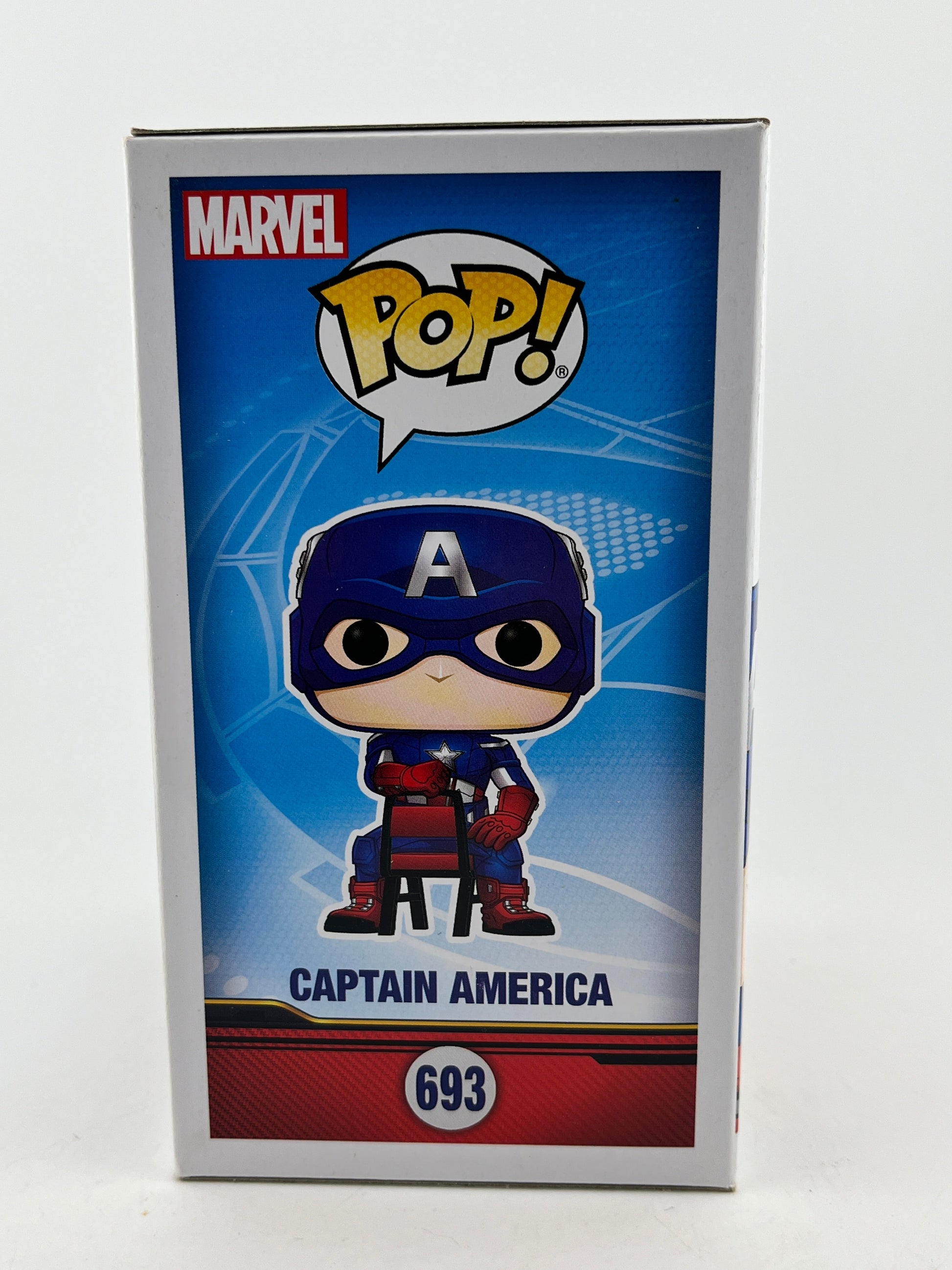 Funko POP! Marvel Spider-Man Homecoming - Captain America #693 - Exclusive FRENLY BRICKS - Open 7 Days