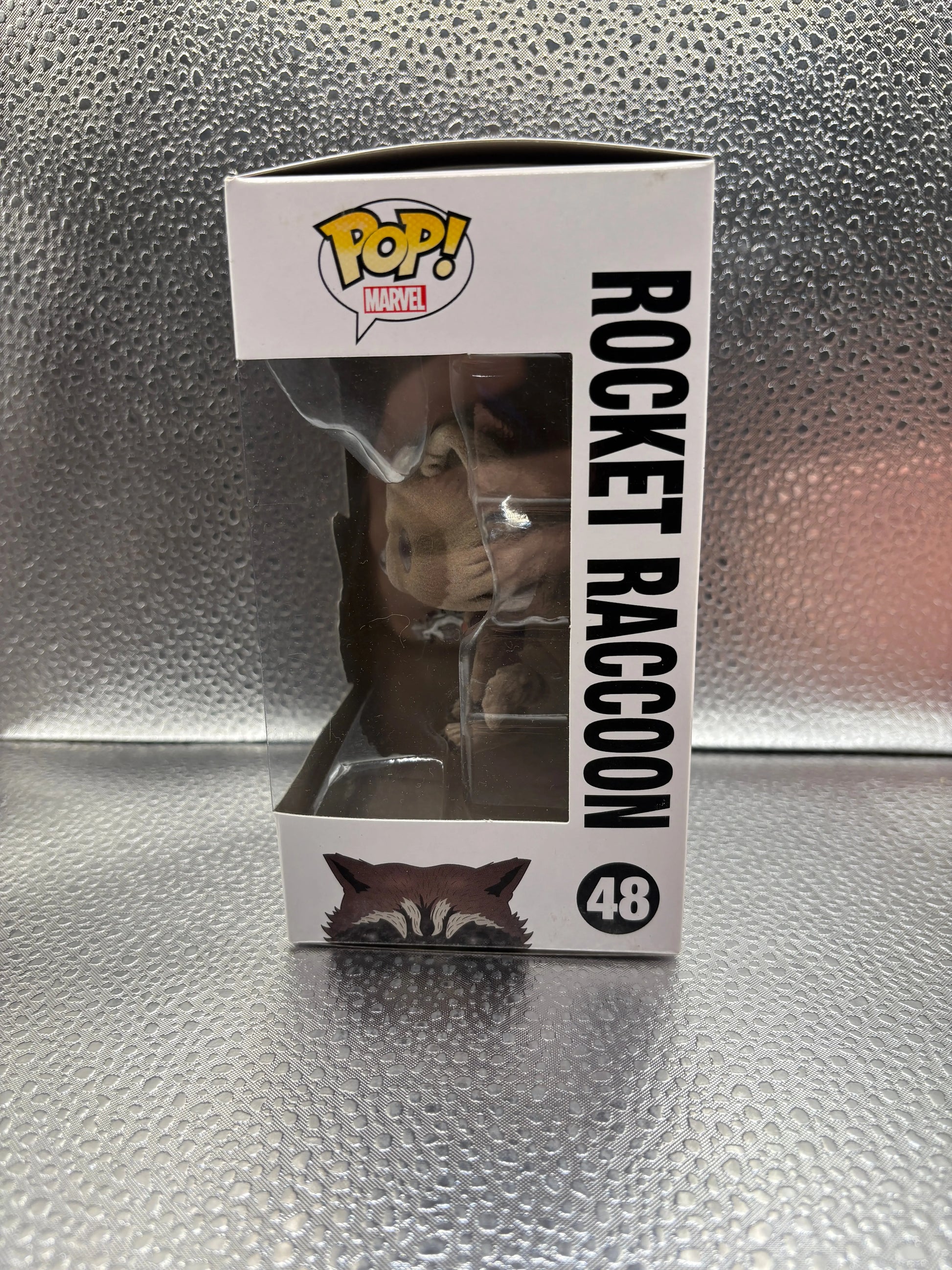FUNKO Pop Vinyl Rocket Raccoon #48 FRENLY BRICKS - Open 7 Days