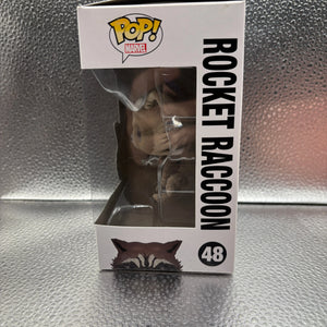 FUNKO Pop Vinyl Rocket Raccoon #48 FRENLY BRICKS - Open 7 Days
