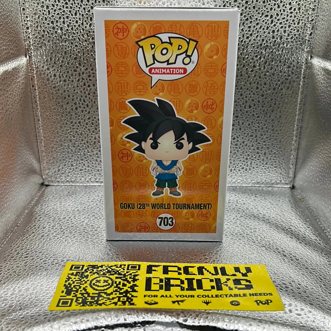 Pop Vinyl Dragon Ball Z 703 Goku 28Th World Tournament FRENLY BRICKS - Open 7 Days