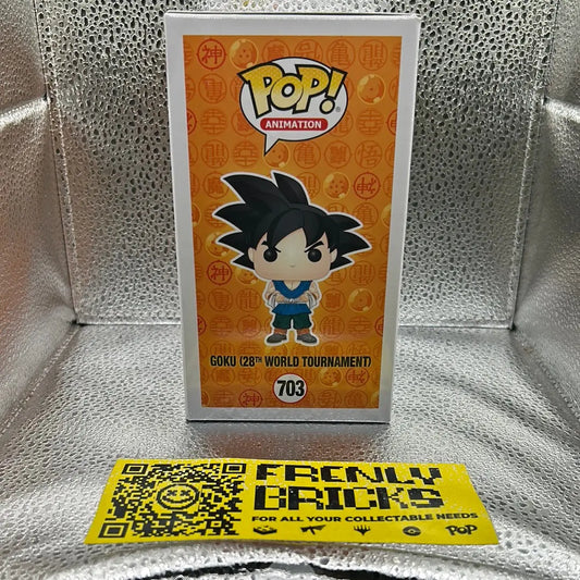 Pop Vinyl Dragon Ball Z 703 Goku 28Th World Tournament FRENLY BRICKS - Open 7 Days