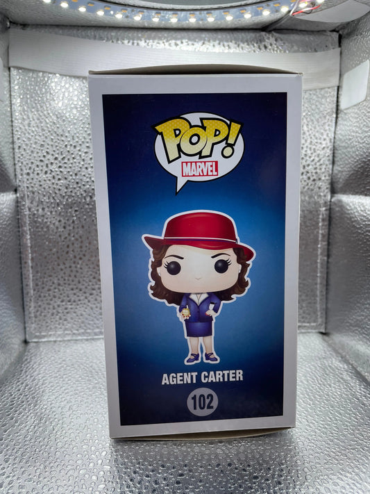 Agent Carter (Gold Orb) 102 ~ Marvel ~ Funko Pop Vinyl RARE FRENLY BRICKS - Open 7 Days