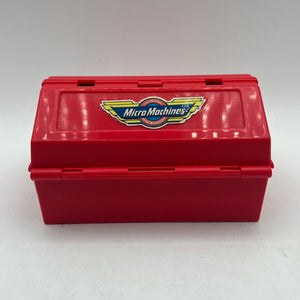 Vintage Galoob Micro Machines Mini Speed Shop Toolbox FRENLY BRICKS - Open 7 Days