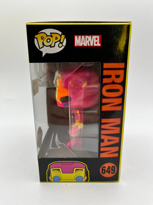 Funko POP! Marvel Iron Man Black Light Special Edition #649 FRENLY BRICKS - Open 7 Days