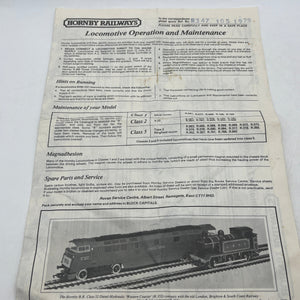 Hornby R751 Class 37 Diesel Locomotive OO Gauge British Rail Blue 37 130 8H22 FRENLY BRICKS - Open 7 Days