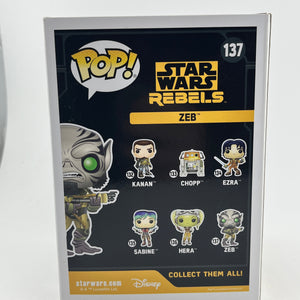 Funko POP! Star Wars Rebels - Zeb #137 - Vinyl Collectable FRENLY BRICKS - Open 7 Days