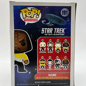 Funko POP! Television Star Trek The Next Generation Worf #191 - Collectable FRENLY BRICKS - Open 7 Days