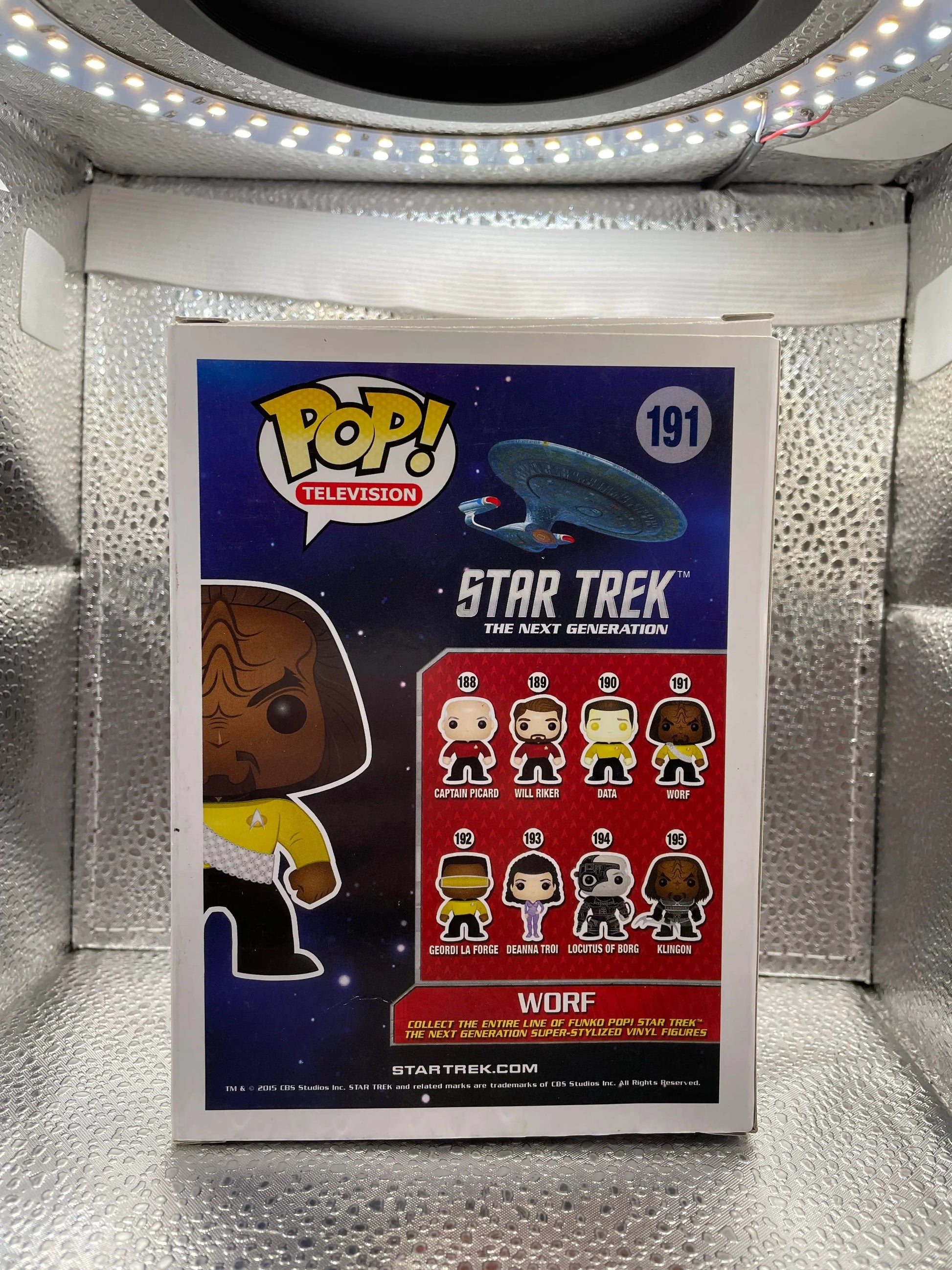 Funko Pop Television Vinyl Worf #191 Star Trek The Next Generation Boxed Worn FRENLY BRICKS - Open 7 Days