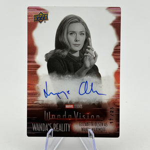 Upper Deck Marvel Wandavision - Elizabeth Olsen As Wanda Auto 17/25 Wanda's Reality FRENLY BRICKS - Open 7 Days