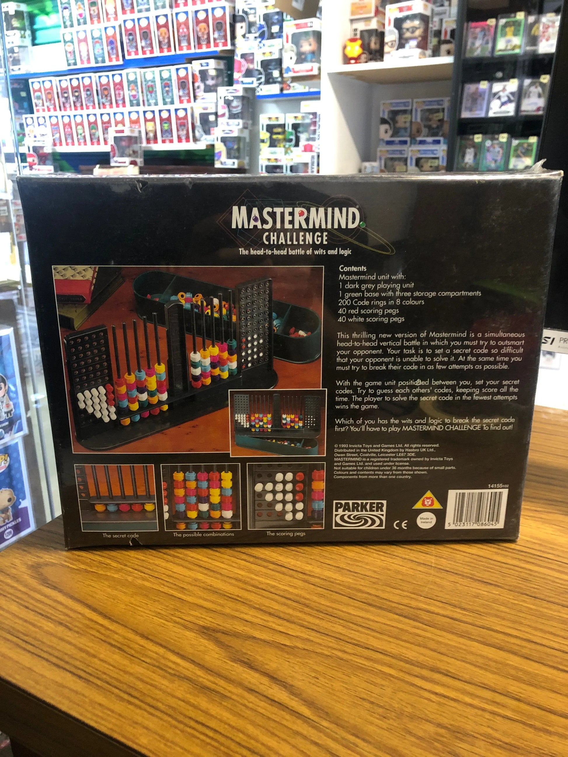 Vintage Mastermind Challenge Board Game Parker 1993 - Complete Sealed FRENLY BRICKS - Open 7 Days