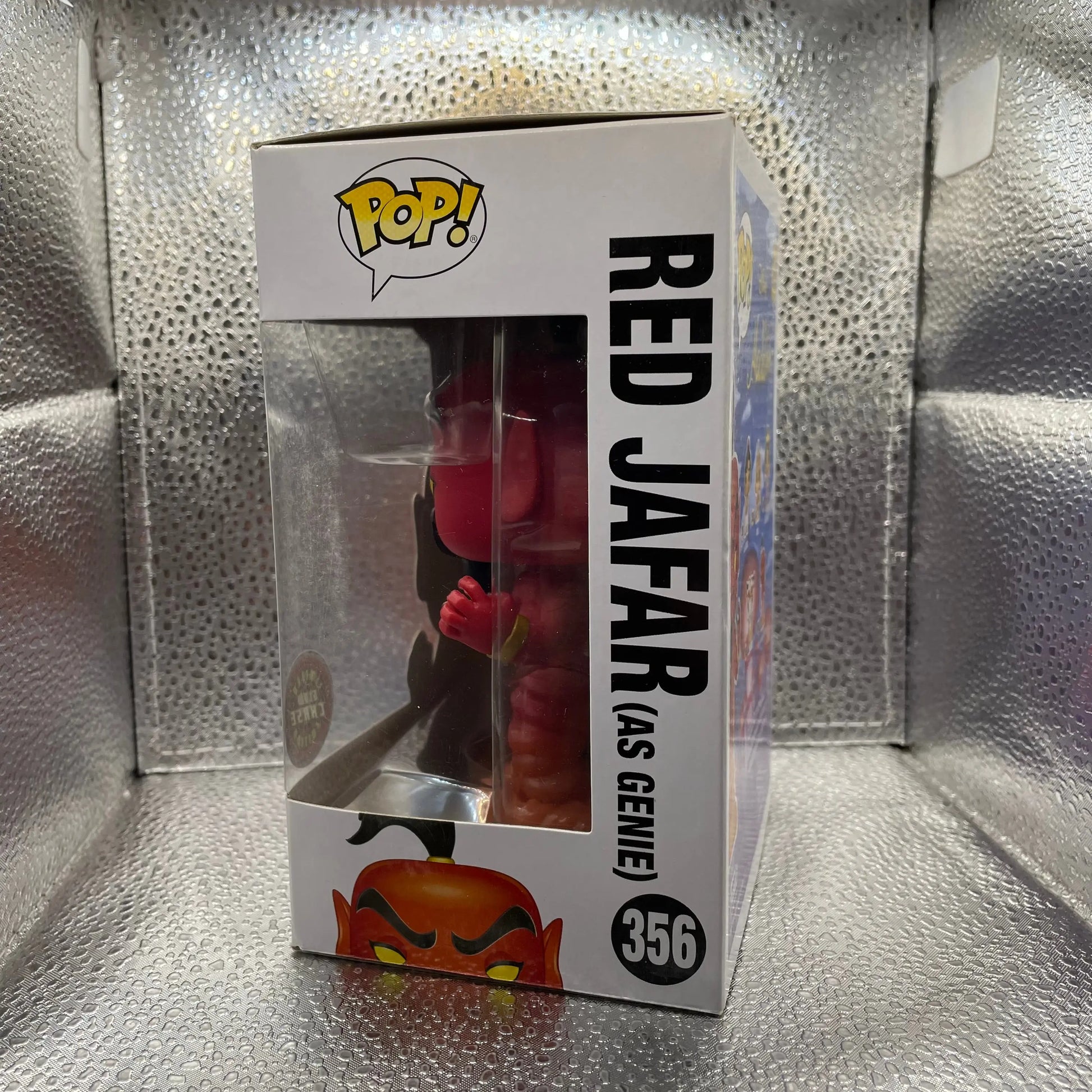 Funko Pop Disney Aladdin Red Jadar Glow Chase #356  Vinyl Figure DAMAGED FRENLY BRICKS - Open 7 Days