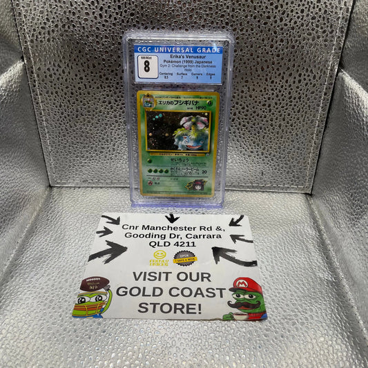 Erika’s Venusaur Pokemon 1999 Japanese #003 CGC 8 NM FRENLY BRICKS - Open 7 Days