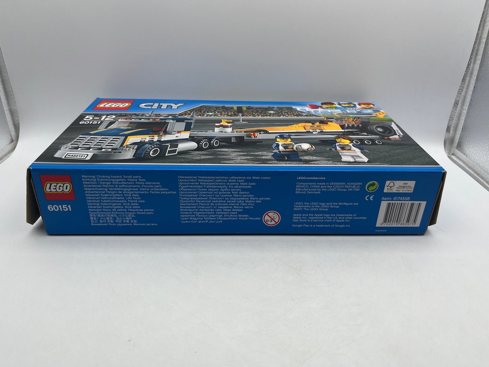 LEGO City 60151  Dragster Transporter New in Box Sealed Retired FRENLY BRICKS - Open 7 Days