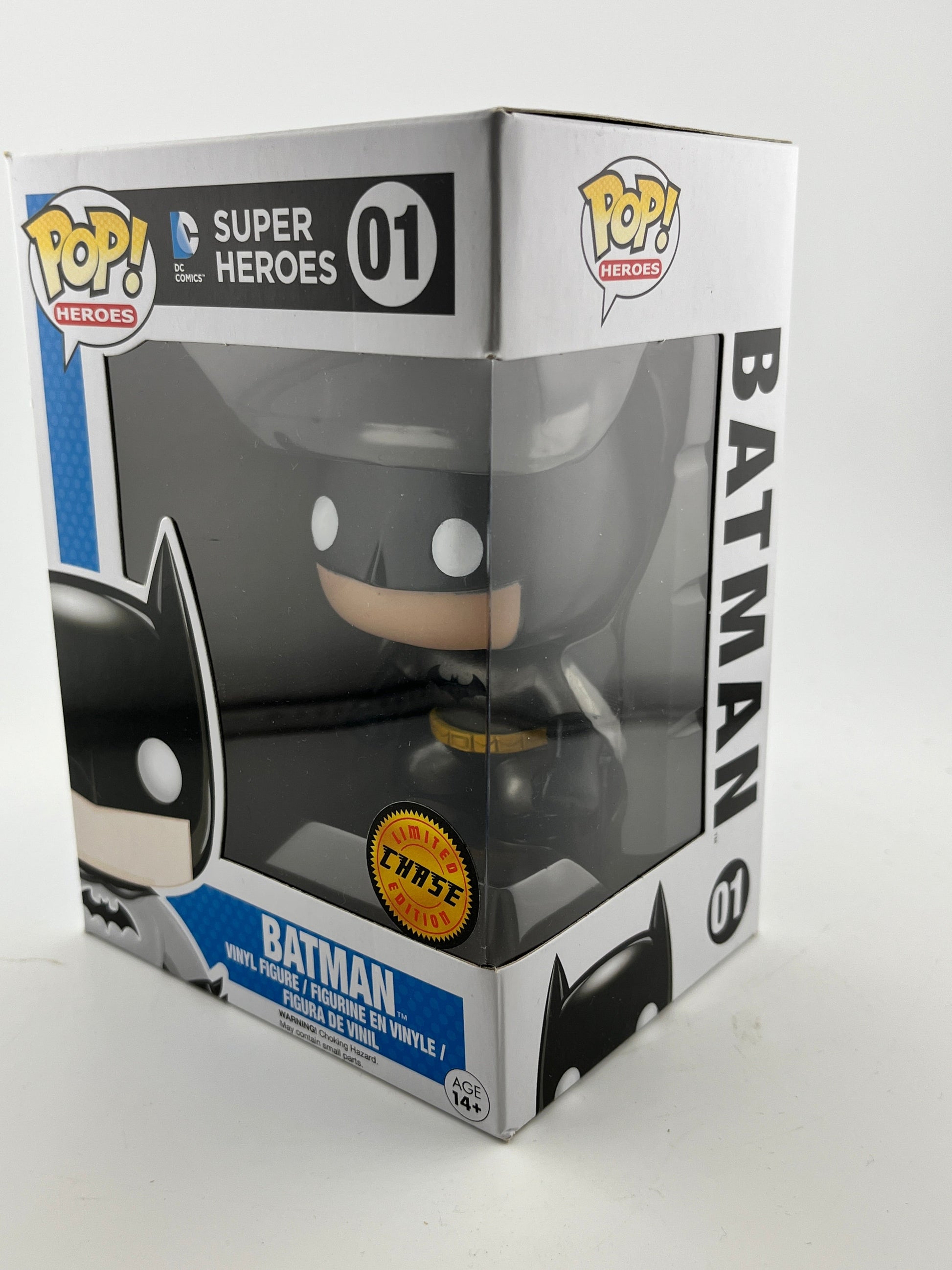 Funko POP! Heroes Dc Super Heroes - Batman #01 - Limited Edition Chase *Damaged See Photos* FRENLY BRICKS - Open 7 Days