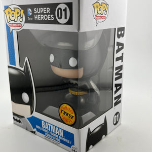 Funko POP! Heroes Dc Super Heroes - Batman #01 - Limited Edition Chase *Damaged See Photos* FRENLY BRICKS - Open 7 Days