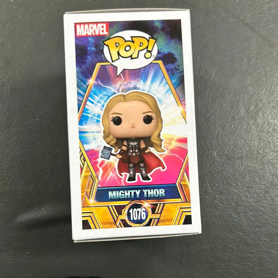 Funko Pop Marvel Thor Love and Thunder Mighty Thor Metallic 1076 Vinyl Figure FRENLY BRICKS - Open 7 Days