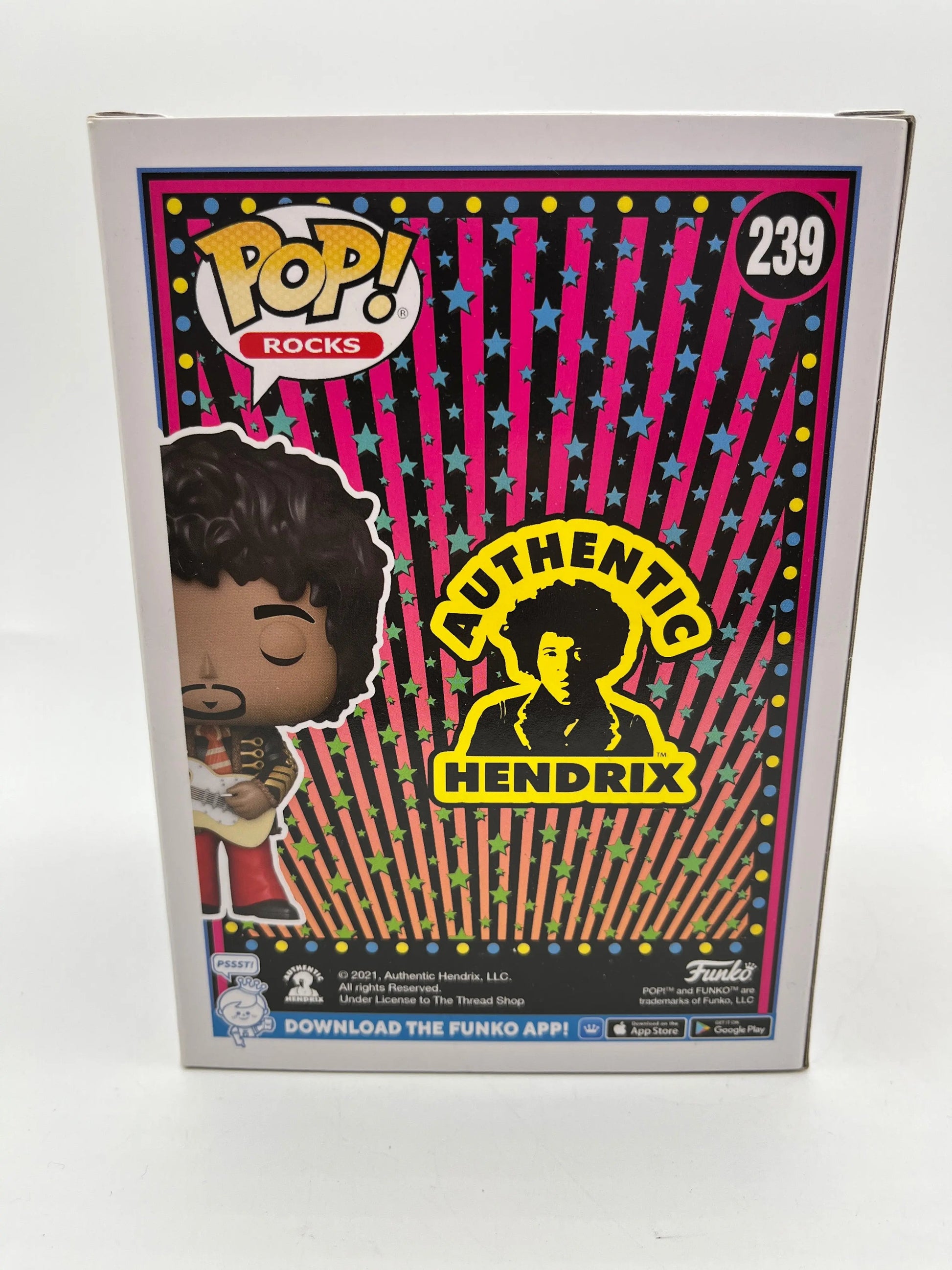 Funko POP! Rocks Authentic Hendrix - Jimi Hendrix #239 - Funko Exclusive FRENLY BRICKS - Open 7 Days
