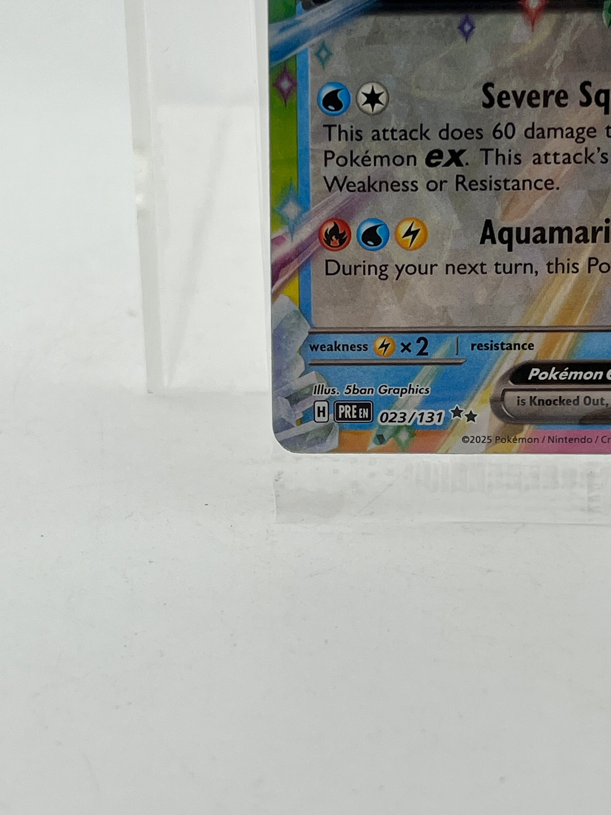 Pokémon Vaporeon EX 023/131 - Prismatic Evolution Scarlet & Violet FRENLY BRICKS - Open 7 Days