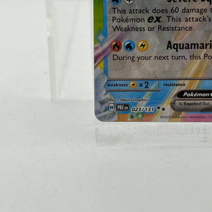 Pokémon Vaporeon EX 023/131 - Prismatic Evolution Scarlet & Violet FRENLY BRICKS - Open 7 Days
