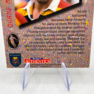 Duane Monkley 1996 - Terminator - NZ Rugby Union - Carr Crazy Authentics FRENLY BRICKS - Open 7 Days