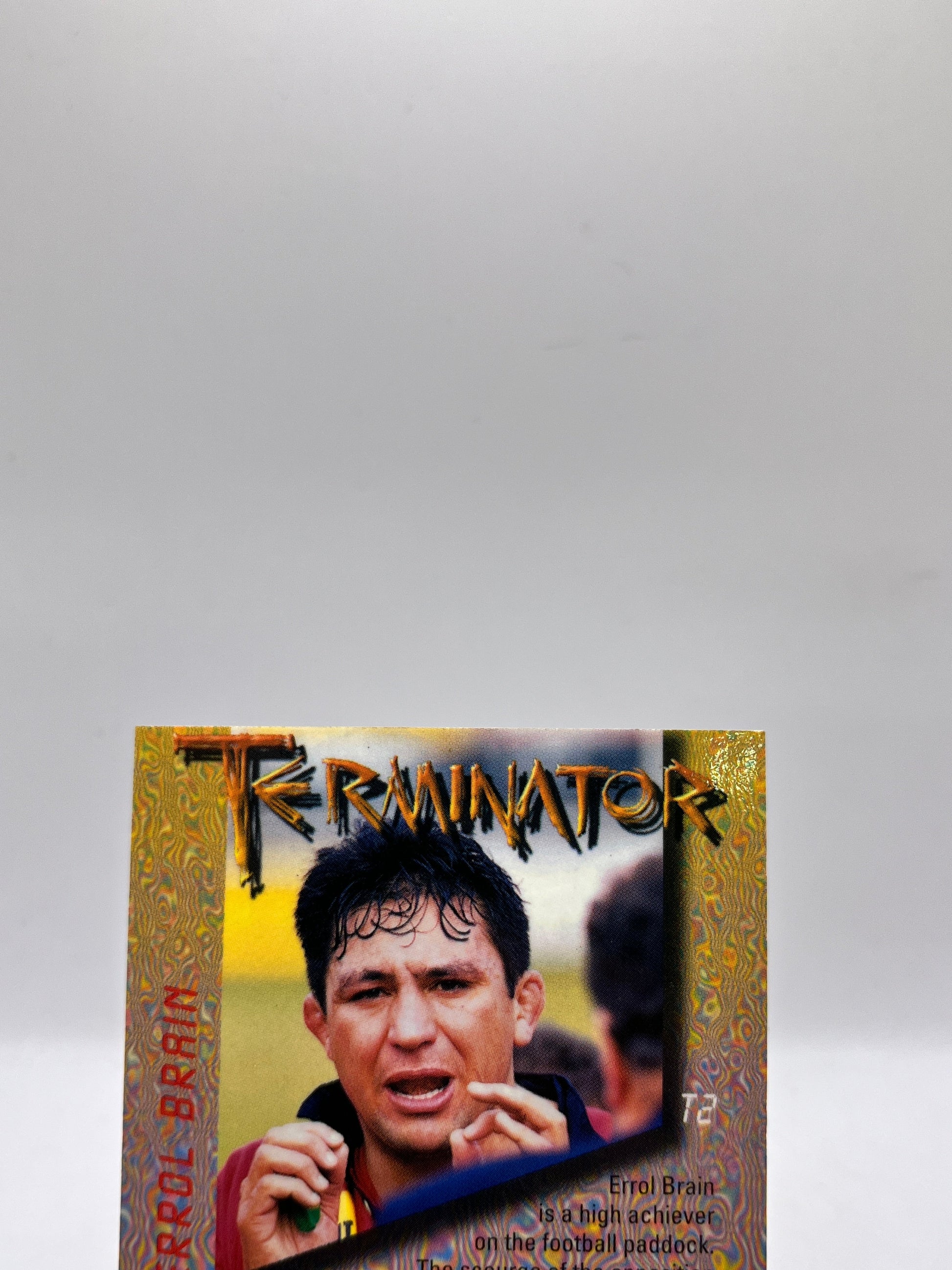Errol Brain 1996 - Terminator - NZ Rugby Union - Carr Crazy Authentics FRENLY BRICKS - Open 7 Days