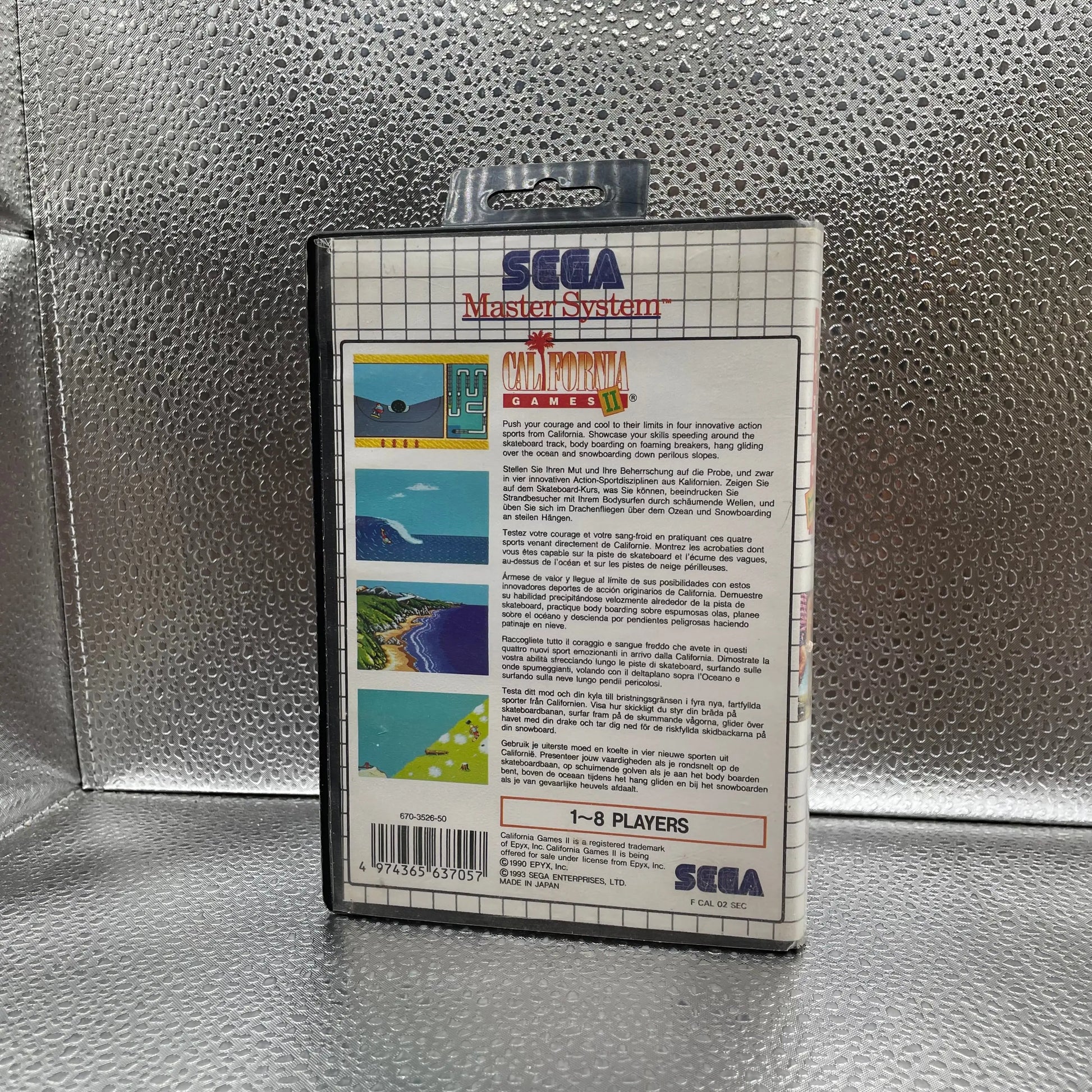 California Games 2 II SEGA Master System Game PAL TESTED & WORKING FRENLY BRICKS - Open 7 Days