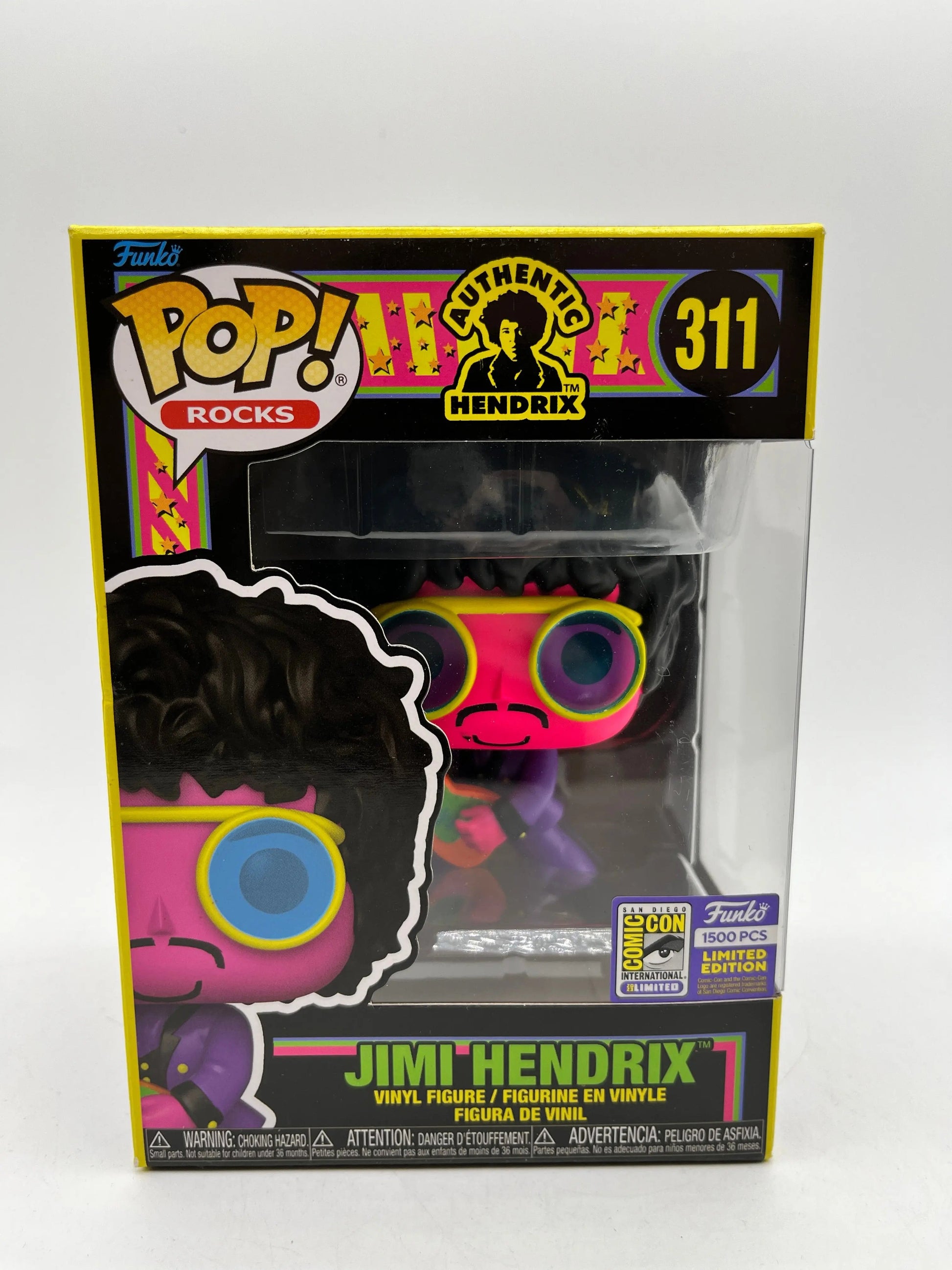 Funko POP! Rocks Jimi Hendrix #311 Comic Con Exclusive 1500 PCS Vinyl Figure FRENLY BRICKS - Open 7 Days