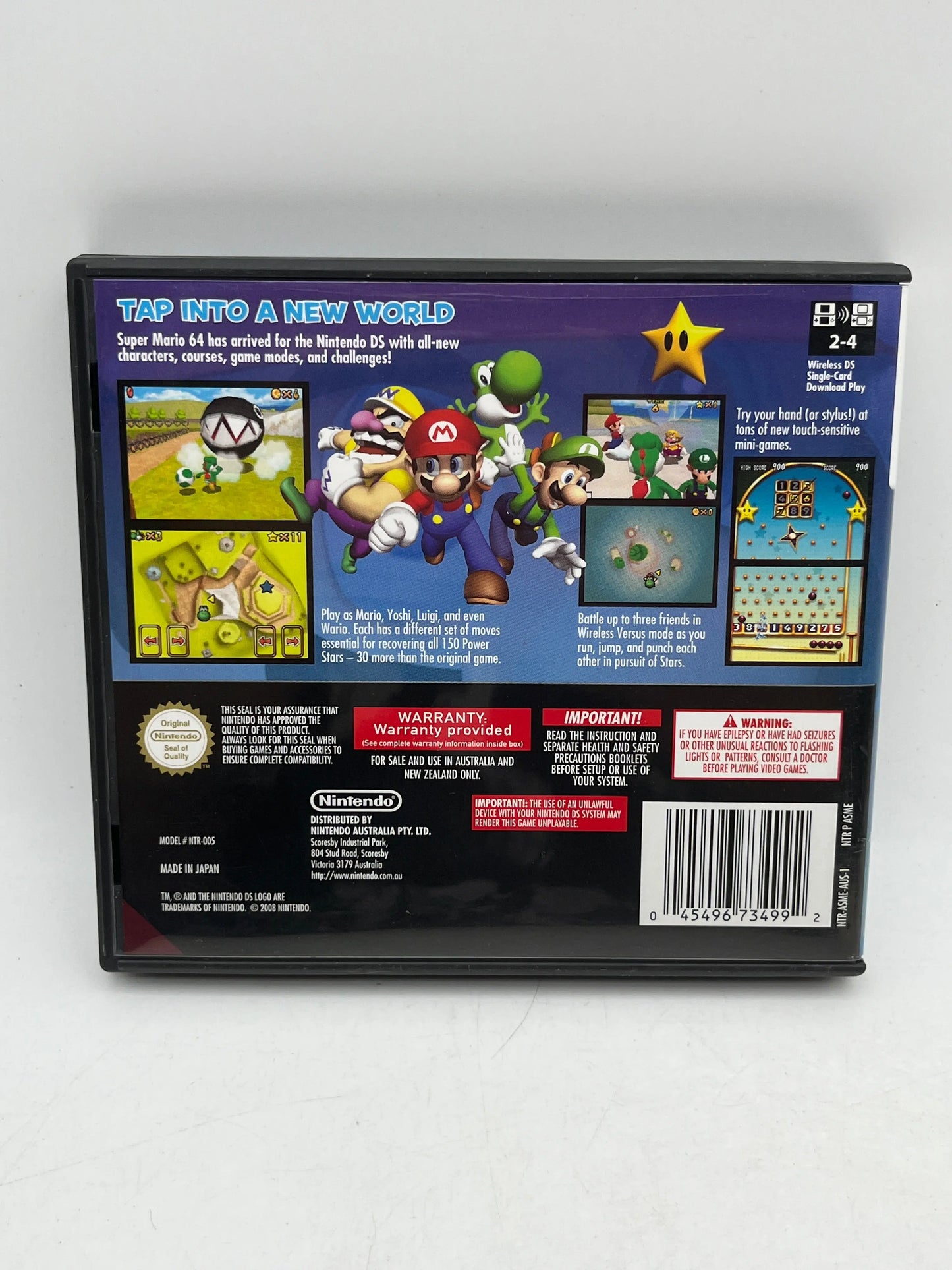 Nintendo DS Super Mario 64 DS Game Complete with Case and Manual FRENLY BRICKS - Open 7 Days