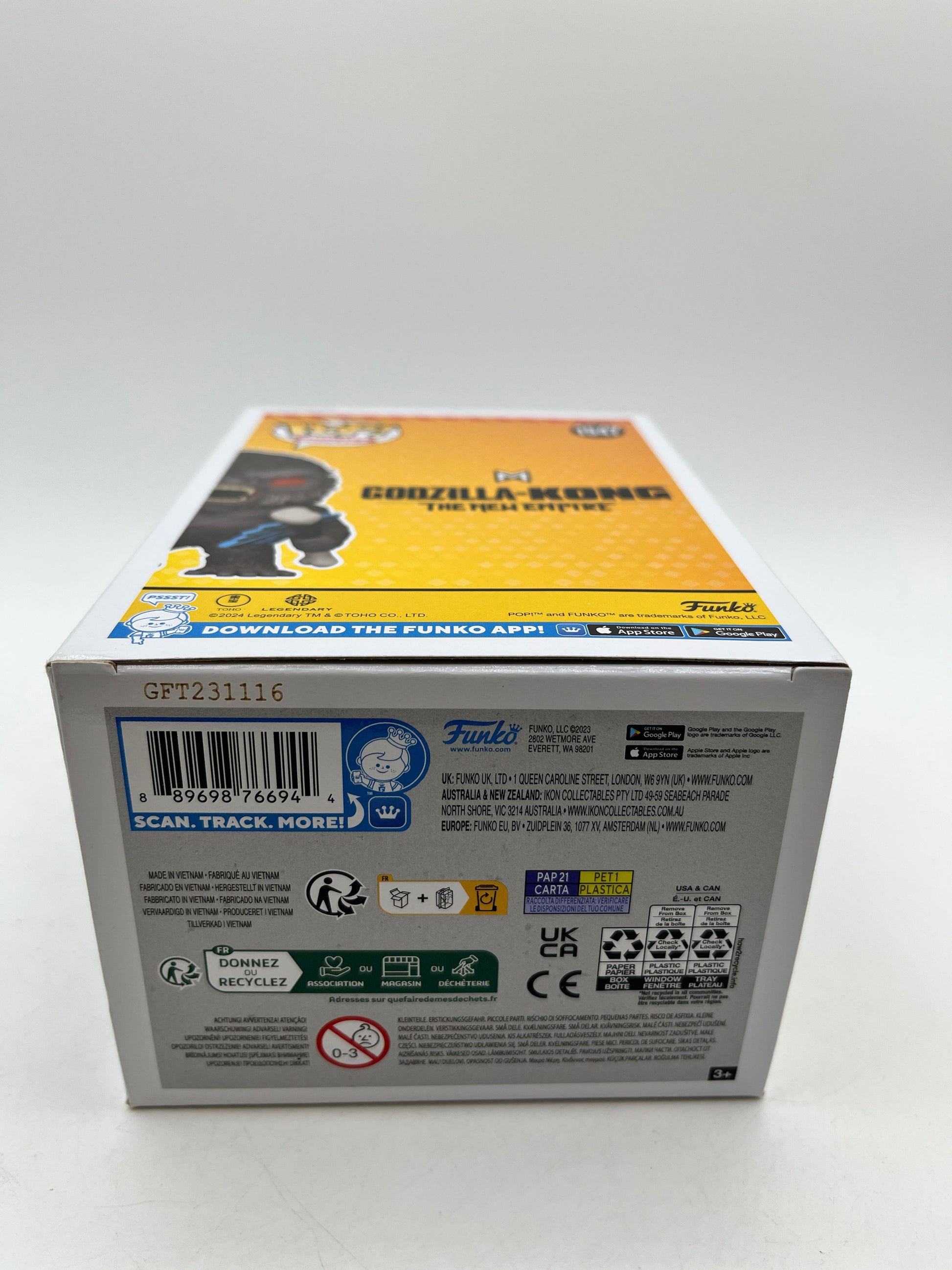 Funko POP! Movies Godzilla x Kong - Kong #1547 - Vinyl Collectable FRENLY BRICKS - Open 7 Days