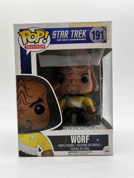 Funko POP! Television Star Trek The Next Generation Worf #191 - Collectable FRENLY BRICKS - Open 7 Days