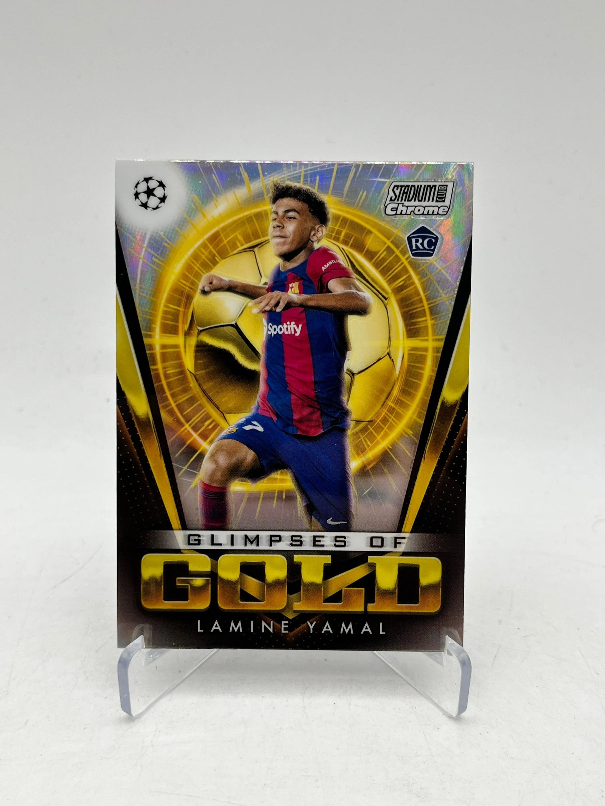 Lamine Yamal 2023-24 Topps Stadium Club Chrome RC Glimpses of Gold #GG-LY FRENLY BRICKS - Open 7 Days image 1