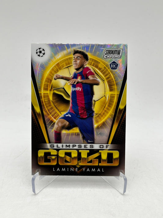 Lamine Yamal 2023-24 Topps Stadium Club Chrome RC Glimpses of Gold #GG-LY FRENLY BRICKS - Open 7 Days