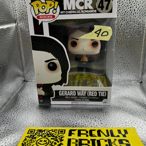 Pop Vinyl Rocks #47 My Chemical Romance Gerard Way (Red Tie) FRENLY BRICKS - Open 7 Days