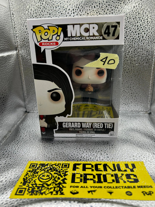 Pop Vinyl Rocks #47 My Chemical Romance Gerard Way (Red Tie) FRENLY BRICKS - Open 7 Days