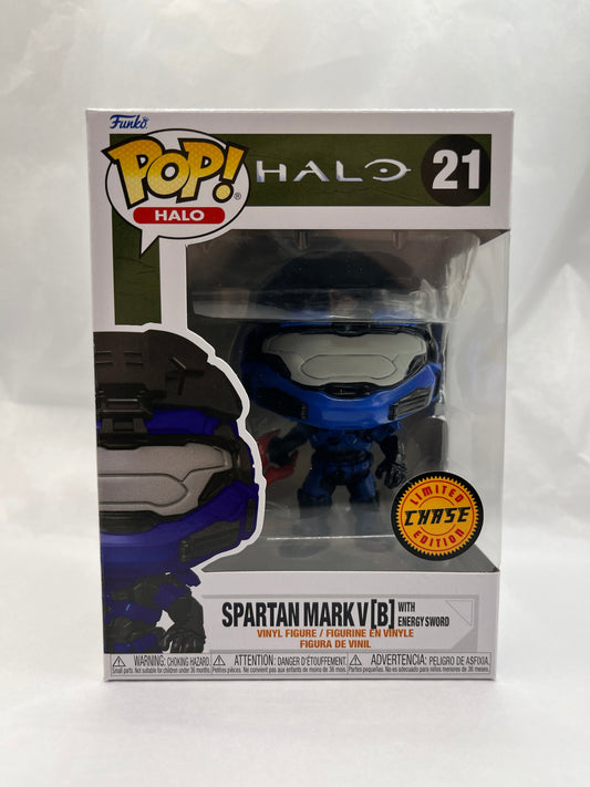 Funko POP! Halo - Halo Spartan Mark V [B] With Energy Sword #21 - Limited Edition Chase FRENLY BRICKS - Open 7 Days