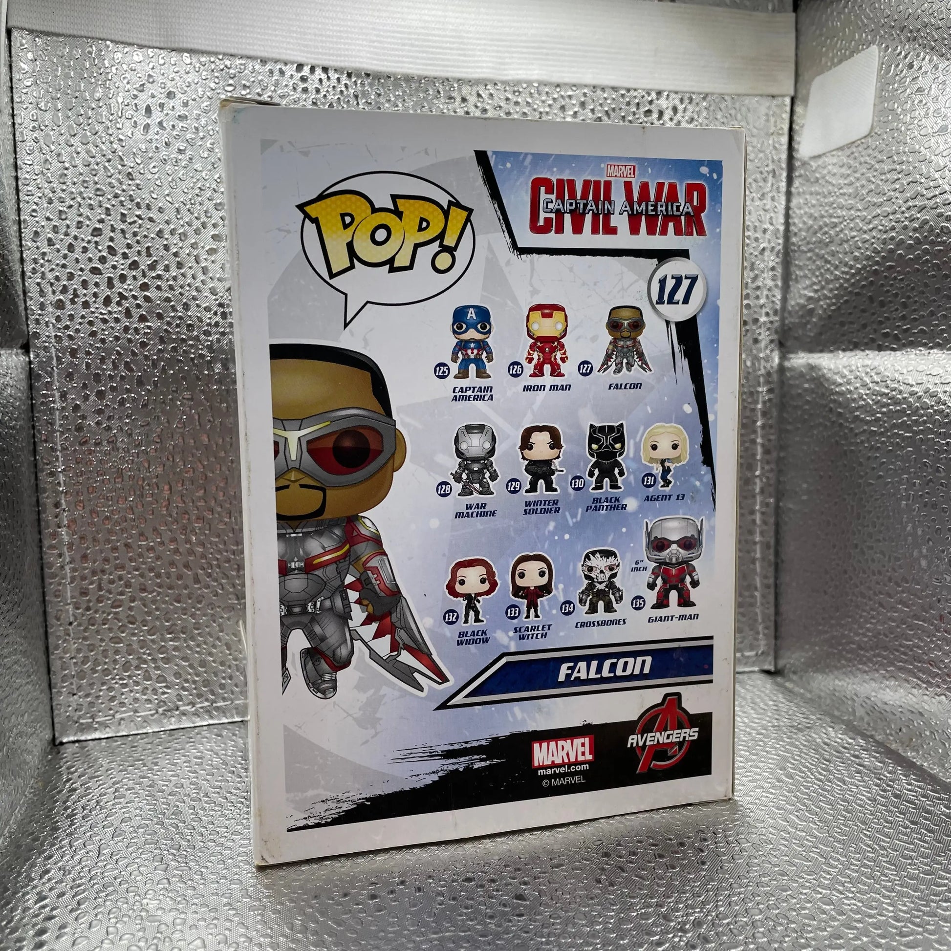 Falcon Captain Marvel America Civil War 127 POP! Vinyl  Faded FRENLY BRICKS - Open 7 Days