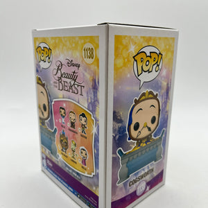Funko POP! Disney Beauty and the Beast Cogsworth #1138 - 30th Anniversary Edition FRENLY BRICKS - Open 7 Days