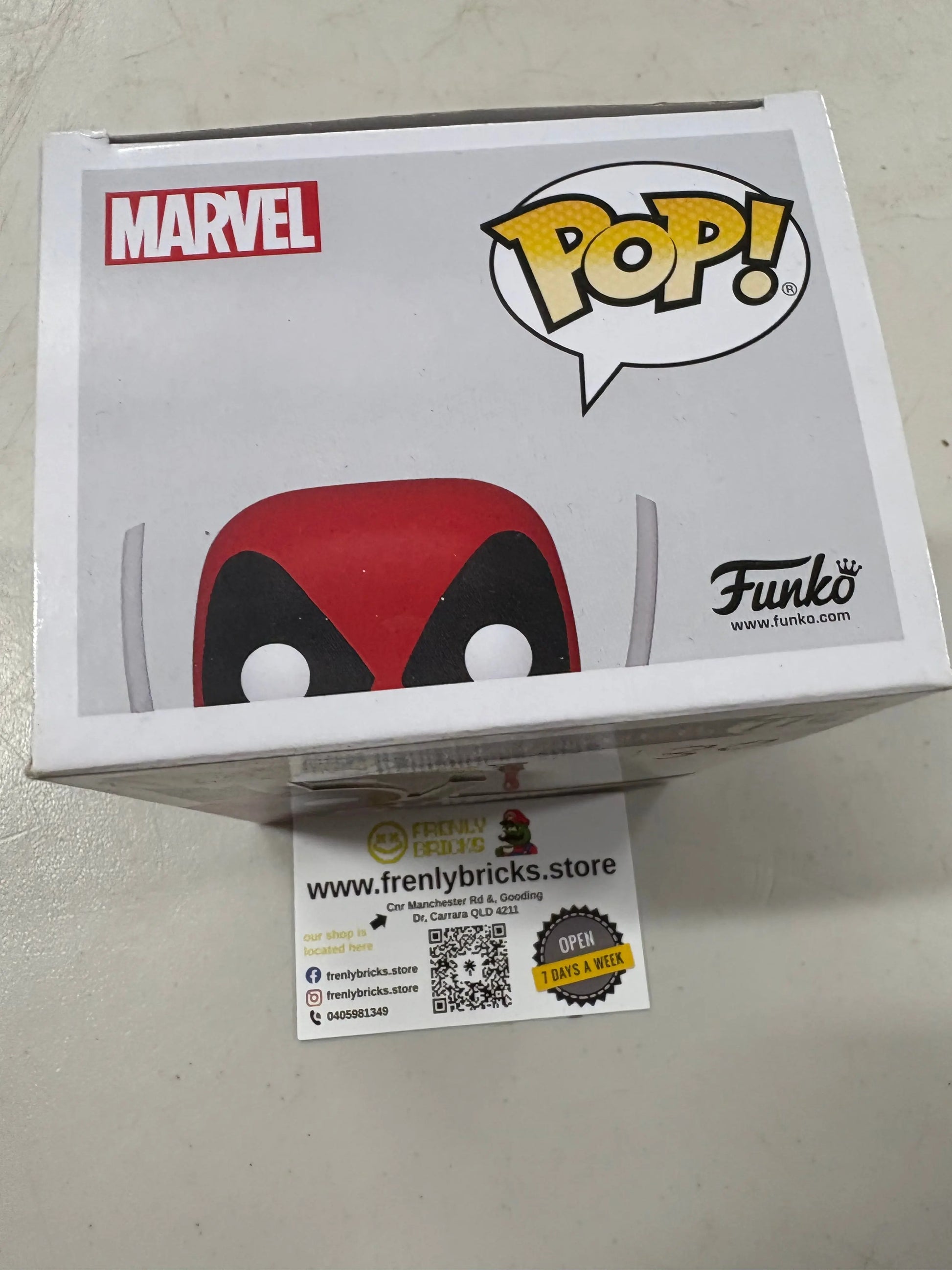 Funko Pop Vinyl #776 Marvel DeadPool FRENLY BRICKS - Open 7 Days