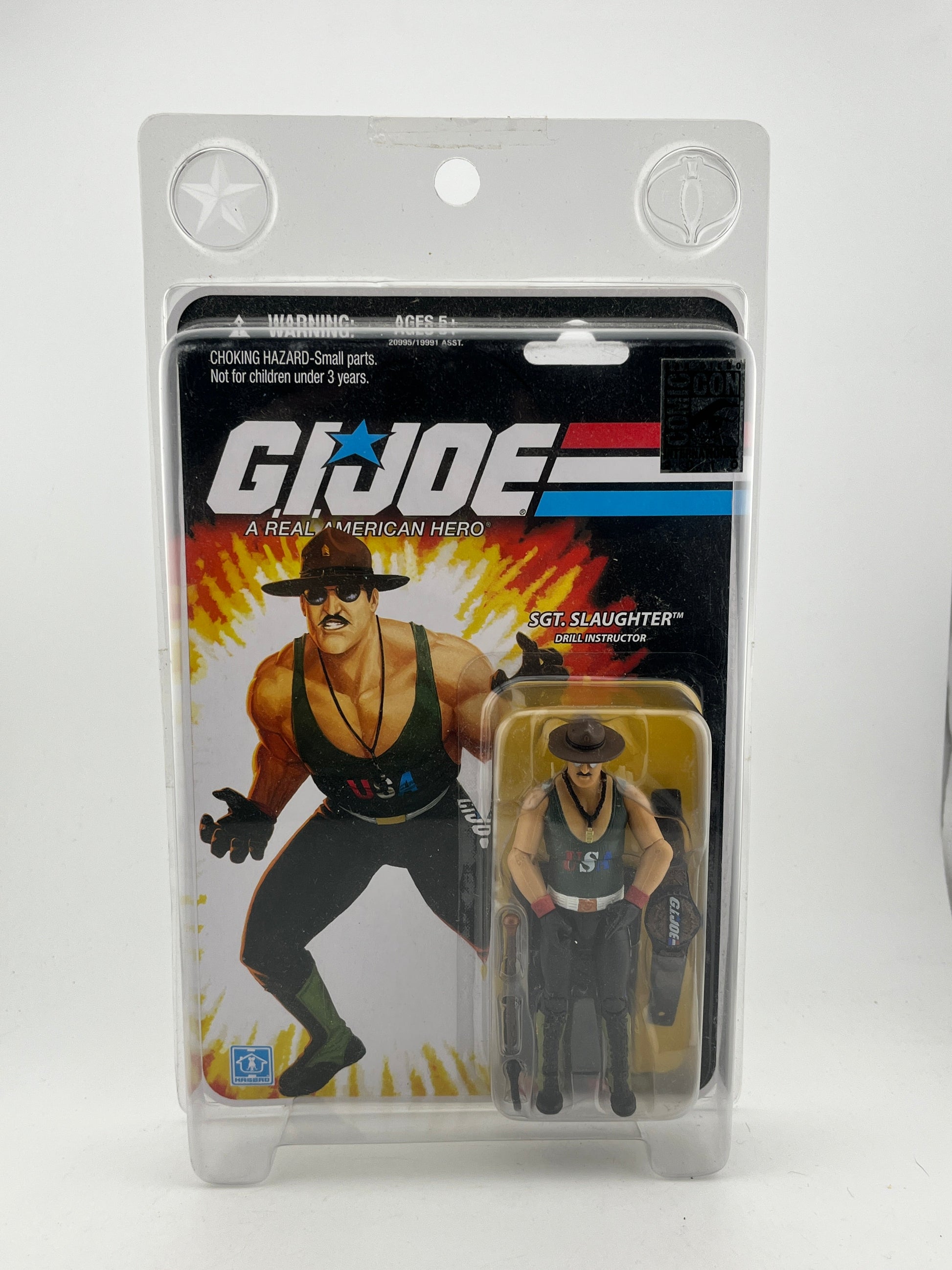 G.I. Joe SDCC 2010 Hasbro Exclusive Sgt. Slaughter - New/Sealed in Clamshell FRENLY BRICKS - Open 7 Days