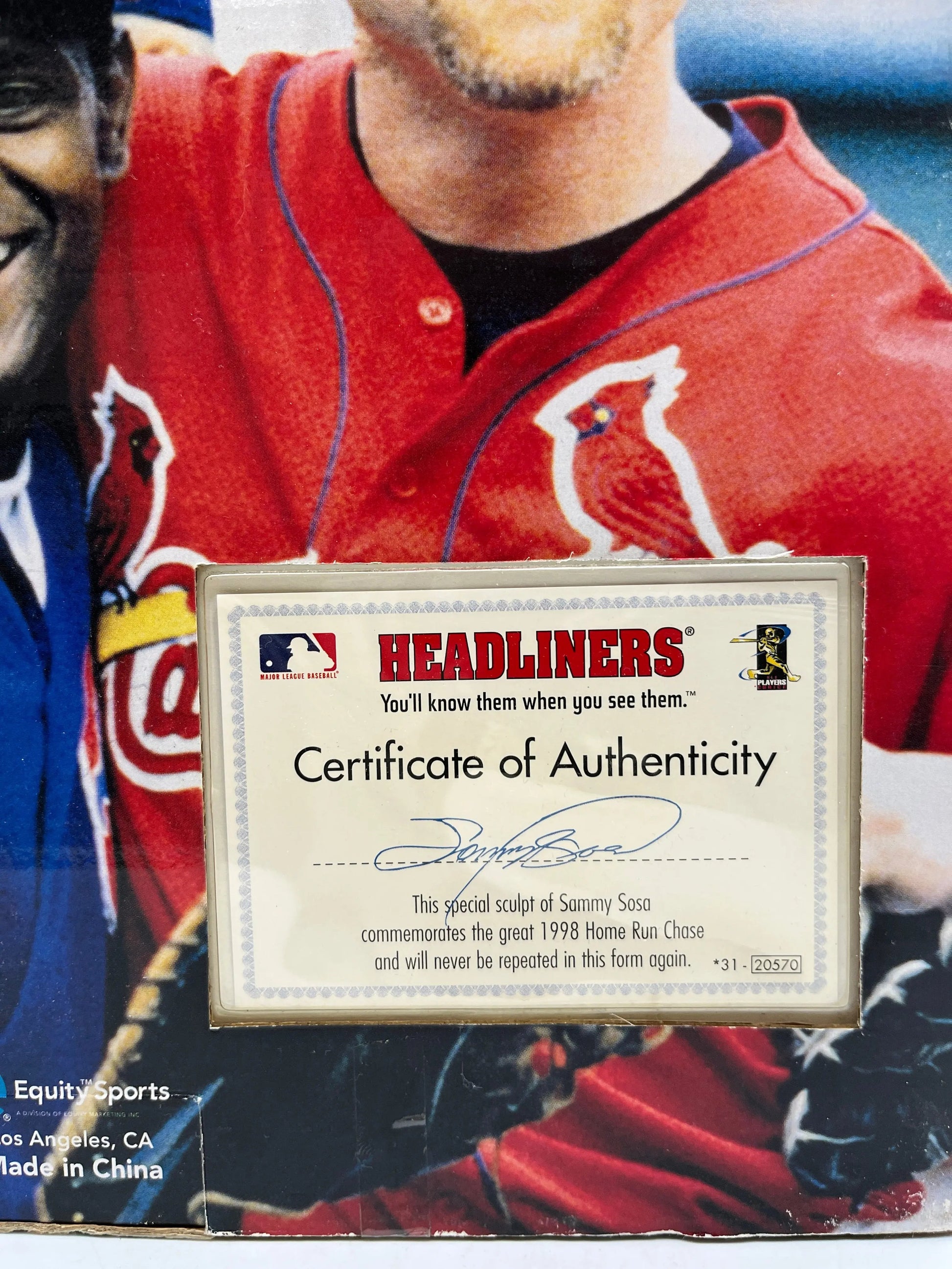 MLB Headlines XL Mark McGwire & Sammy Sosa Home Run Commemorative 2-Pack FRENLY BRICKS - Open 7 Days