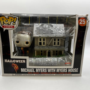 Funko POP! Town - Halloween Micheal Myers With Myers House #25 - Damaged Box FRENLY BRICKS - Open 7 Days